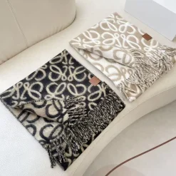 Alternative view of LOEWE Scarves Beige-White I510071043