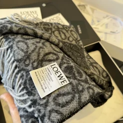 Alternative view of LOEWE Scarves Black-Gray A0510071113