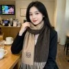 LOEWE Scarves Cashmere Brown-Beige One Size A3010070089