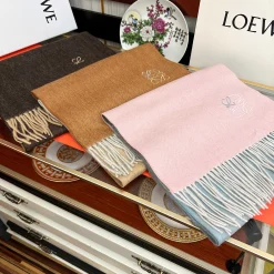 Alternative view of LOEWE Scarves Cashmere Brown-Gray-Beige 32X180 A5510072097