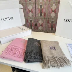 Alternative view of LOEWE Scarves Cashmere Pink-Silver One Size A1510070529