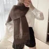 LOEWE Scarves Wool Brown-Beige One Size I510070779