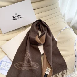 Alternative view of LOEWE Scarves Wool Brown-Beige One Size I510070779