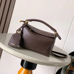 LOEWE Shoulder Bags Brown-Gold 18X12.5X7.5CM F7010060590