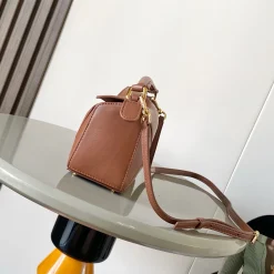 Alternative view of LOEWE Shoulder Bags Brown-Gold 18X12.5X7.5CM F7010060607
