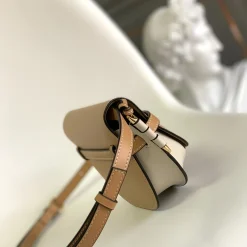 Alternative view of LOEWE Shoulder Bags Calfskin Leather Tan-White 15X12.5X8CM E6010062708