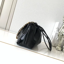 Alternative view of LOEWE Shoulder Bags Deer Leather Black-Gold 30X10.5X20CM G5010060451