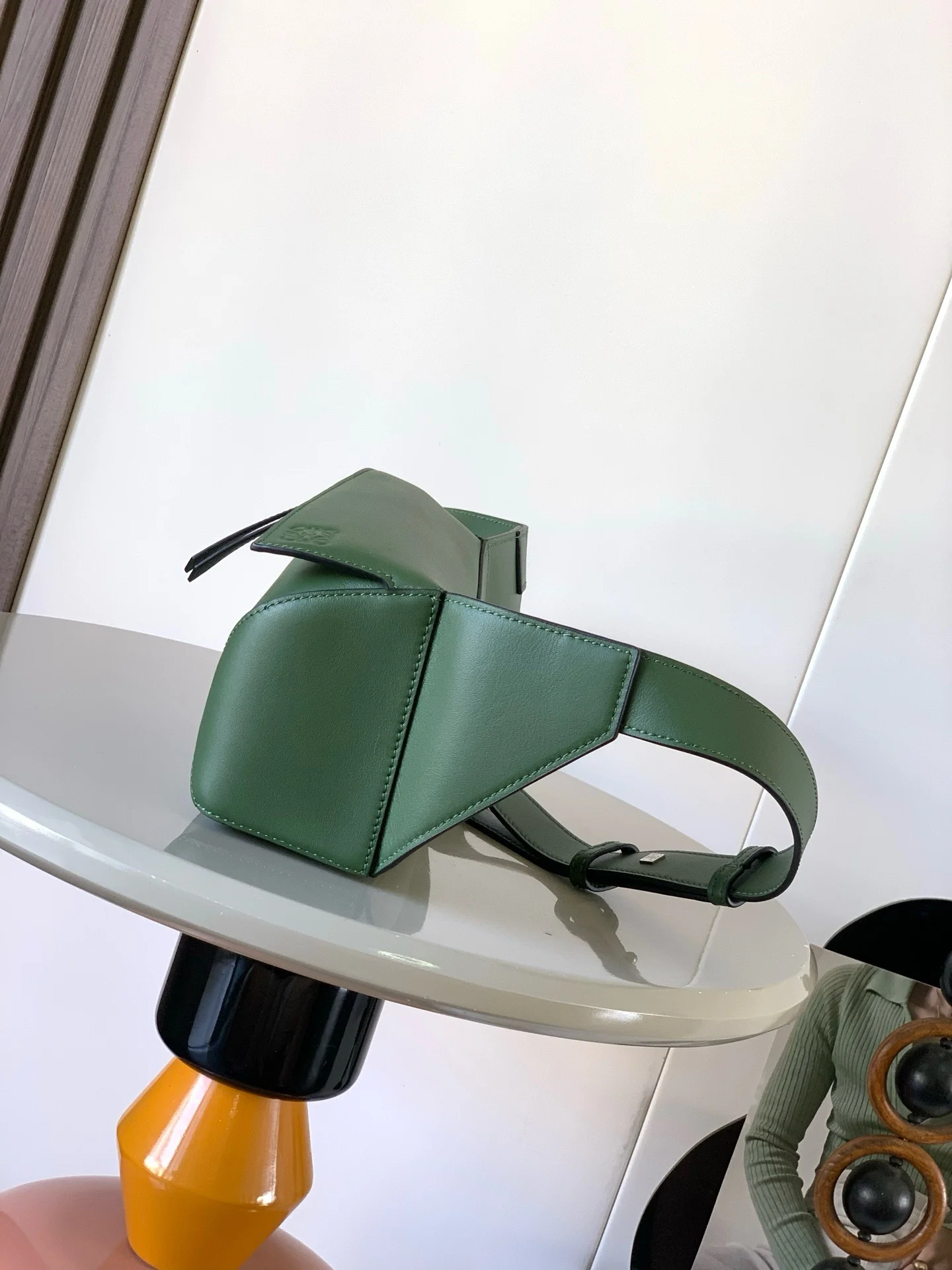 LOEWE Shoulder Bags Green 18CMX12CMX7.5CM F1010060542 - Image 2