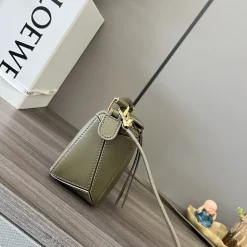 Alternative view of LOEWE Shoulder Bags Green-Gold 18X12.5X8CM E4010062104