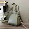 LOEWE Shoulder Bags Green-Silver 19.5X14.4X20.8CM G8010064007
