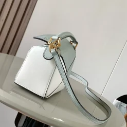 Alternative view of LOEWE Shoulder Bags Light Blue-White-Light Green 18X12.5X8CM E3010060470