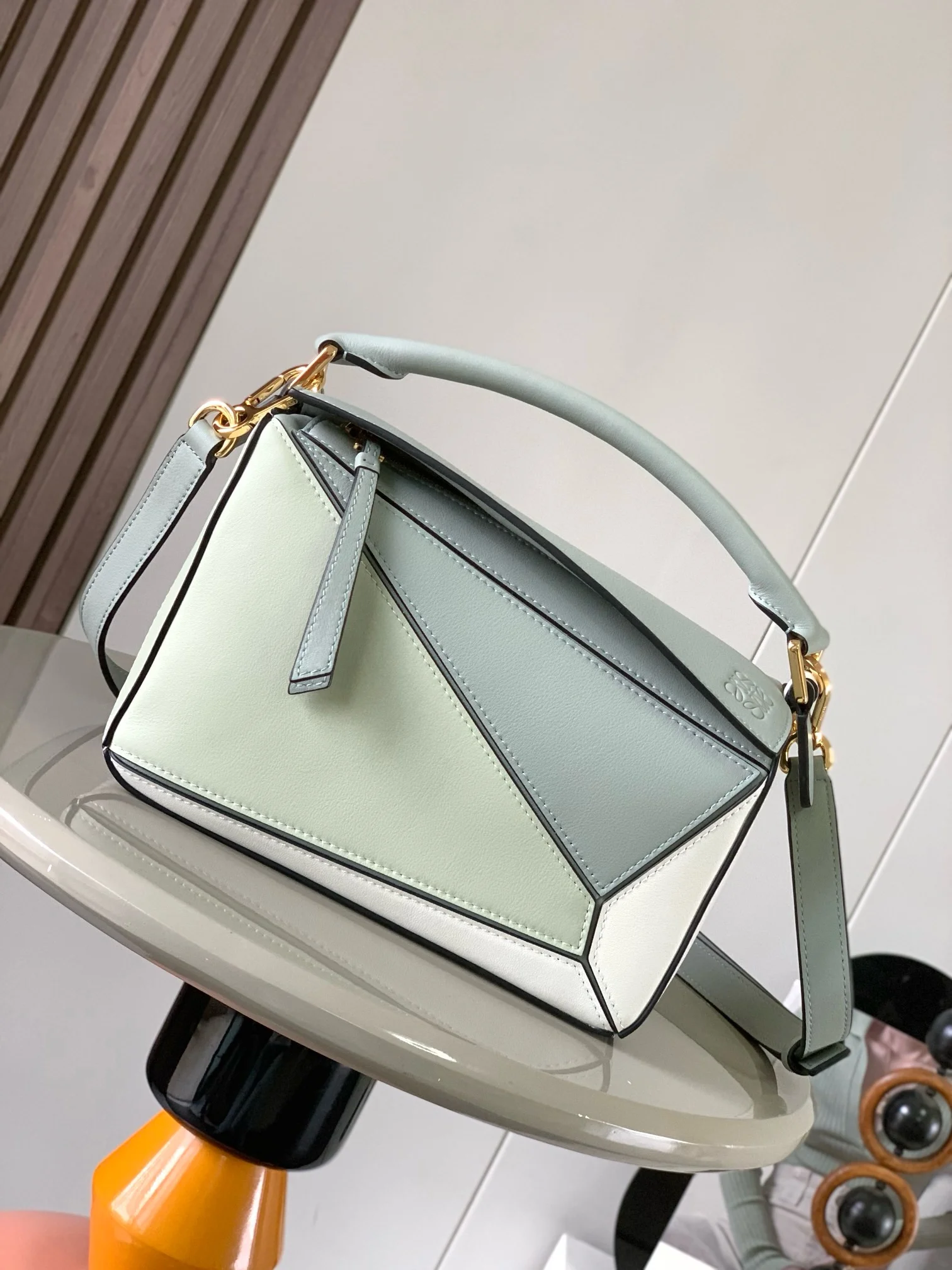LOEWE Shoulder Bags Mintgreen-Lightblue 24X16X10CM F7010060494