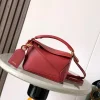 LOEWE Shoulder Bags Nappa Leather Red-Gold 18X12.5X7.5CM F7010060578