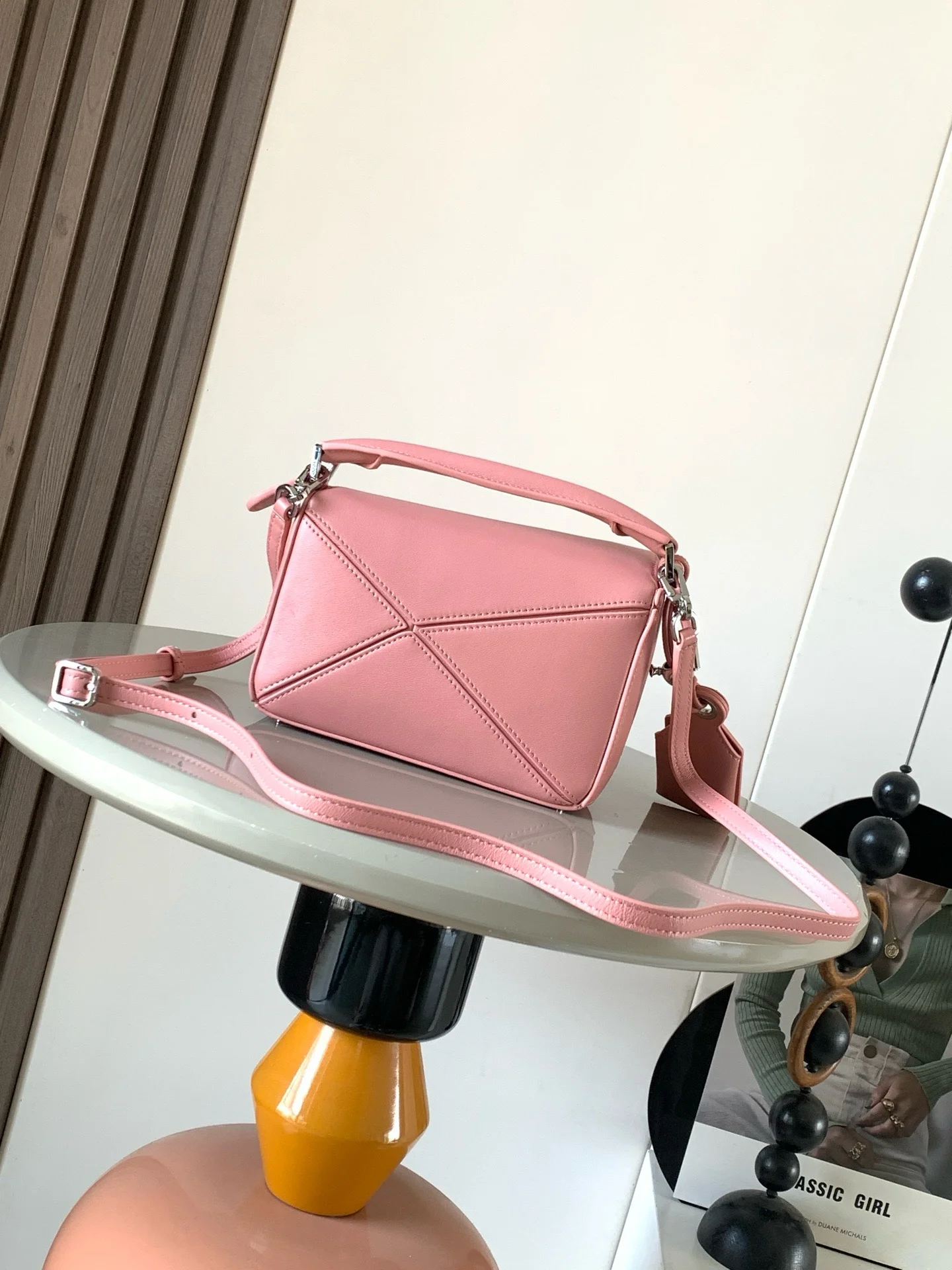 LOEWE Shoulder Bags Pink 18X12.5X7.5CM F7010060571 - Image 4