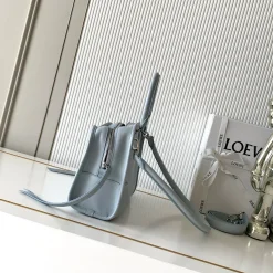 Alternative view of LOEWE Top Handle Bags Soft Calf Leather Light Blue 24.5X18.5X10CM G9010060457