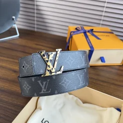 LV Belts Black-Gold 4.0cm Width A6010050023