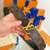 LV Belts Brown-Gold 4.0cm Width A7010050044