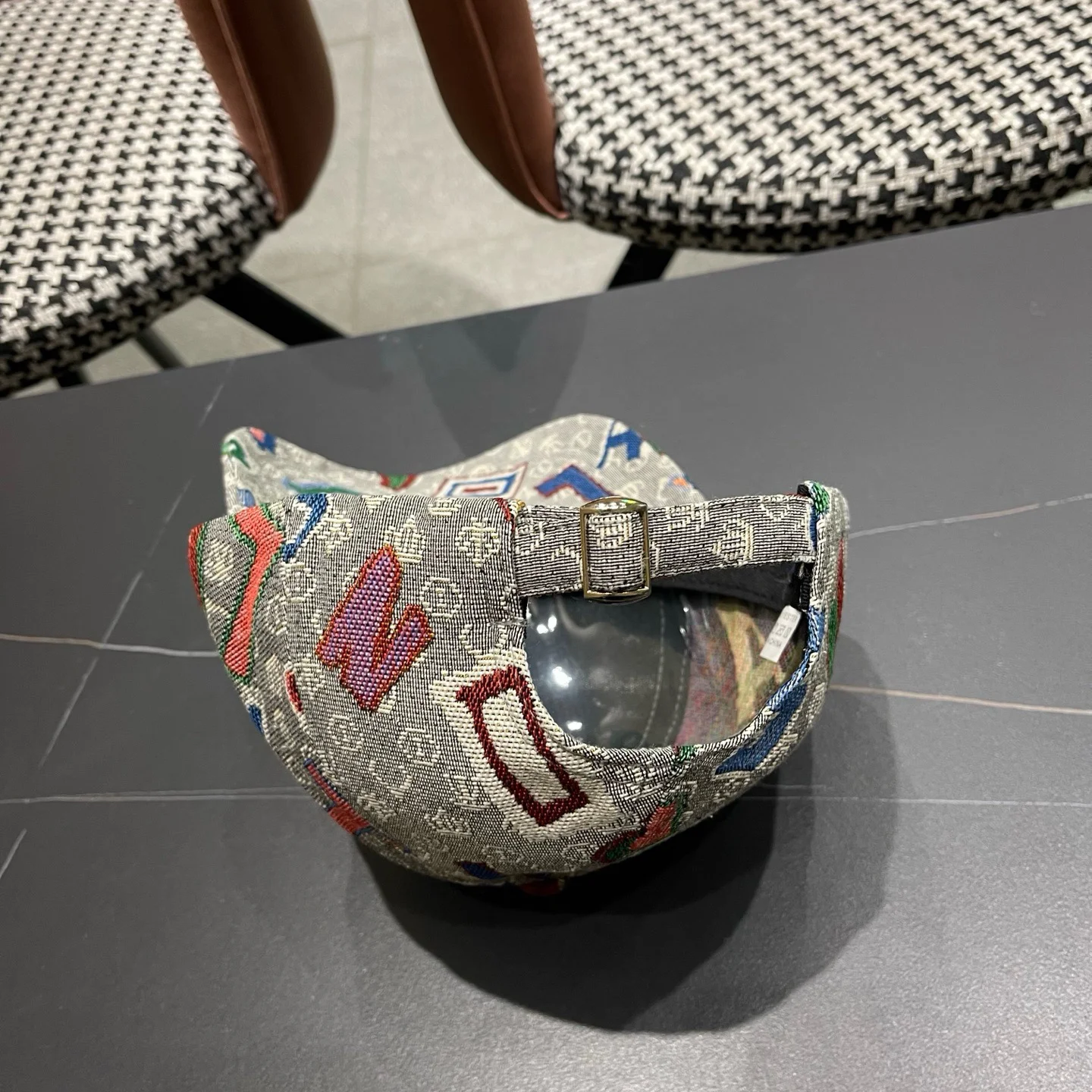 LV Caps Gray-Multi F010072781 - Image 3