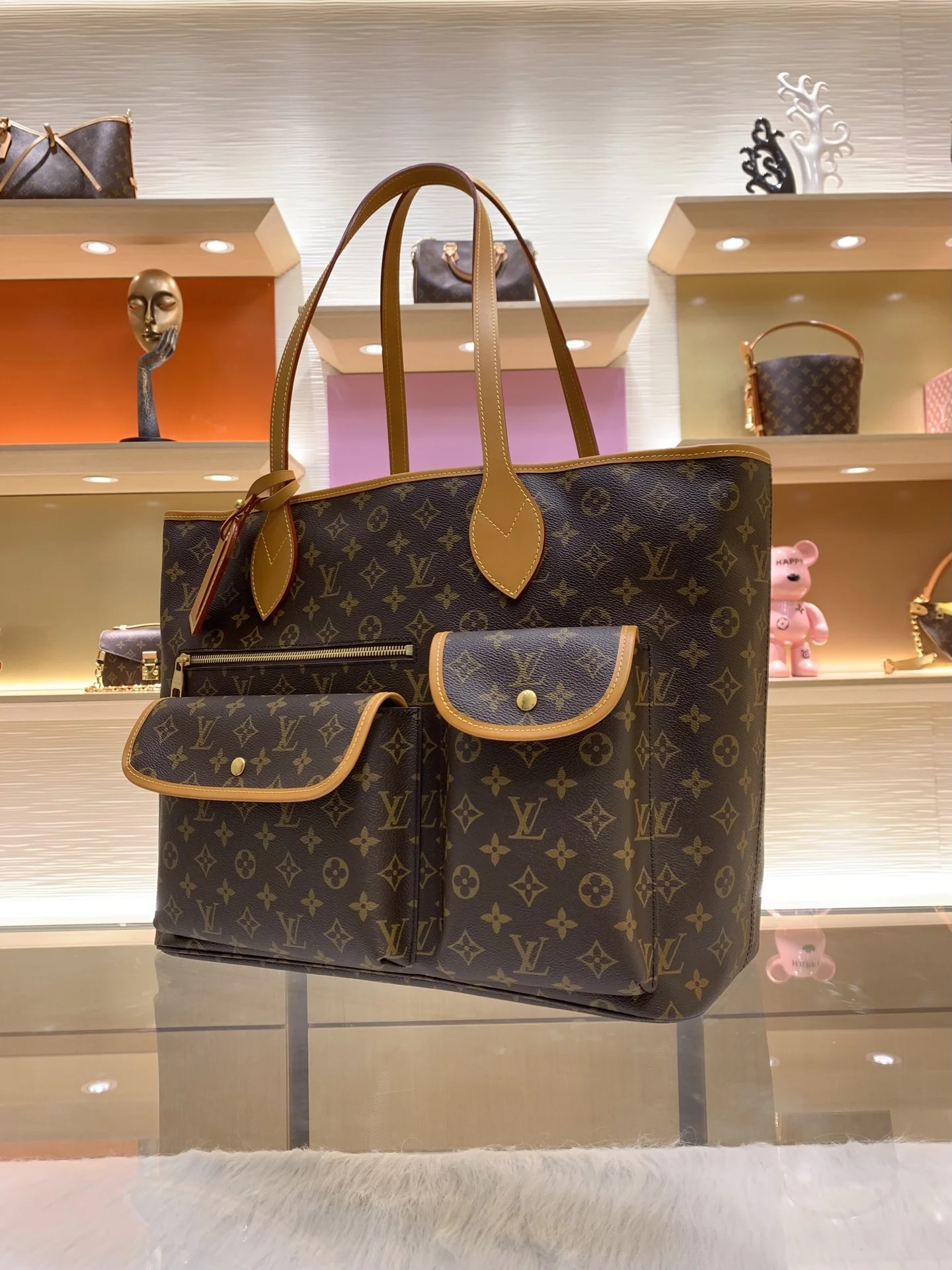 LV Totes Bags Brown-Tan 38X60X28CM F2010063146 - Image 5