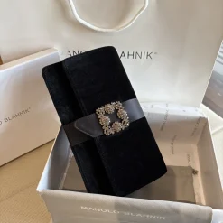 Alternative view of MANOLO BLAHNIK Clutches Bags Black-Silver 12X24X6CM H2010066713