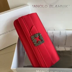 Alternative view of MANOLO BLAHNIK Clutches Bags Red-Gray 12X24X3CM H2010066721