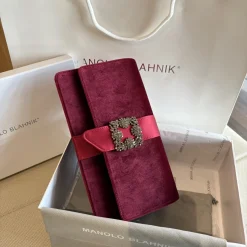 Alternative view of MANOLO BLAHNIK Clutches Bags Red-Silver 12X24X6CM H2010066714