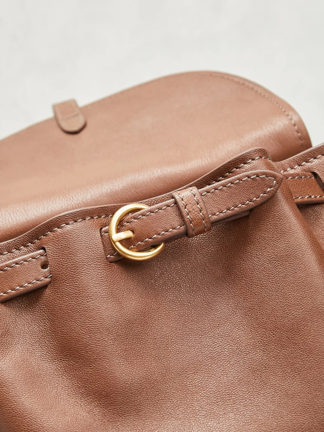 MIU MIU Backpacks Bags Brown-Gold 28X26X13CM H8010061019 - Image 9