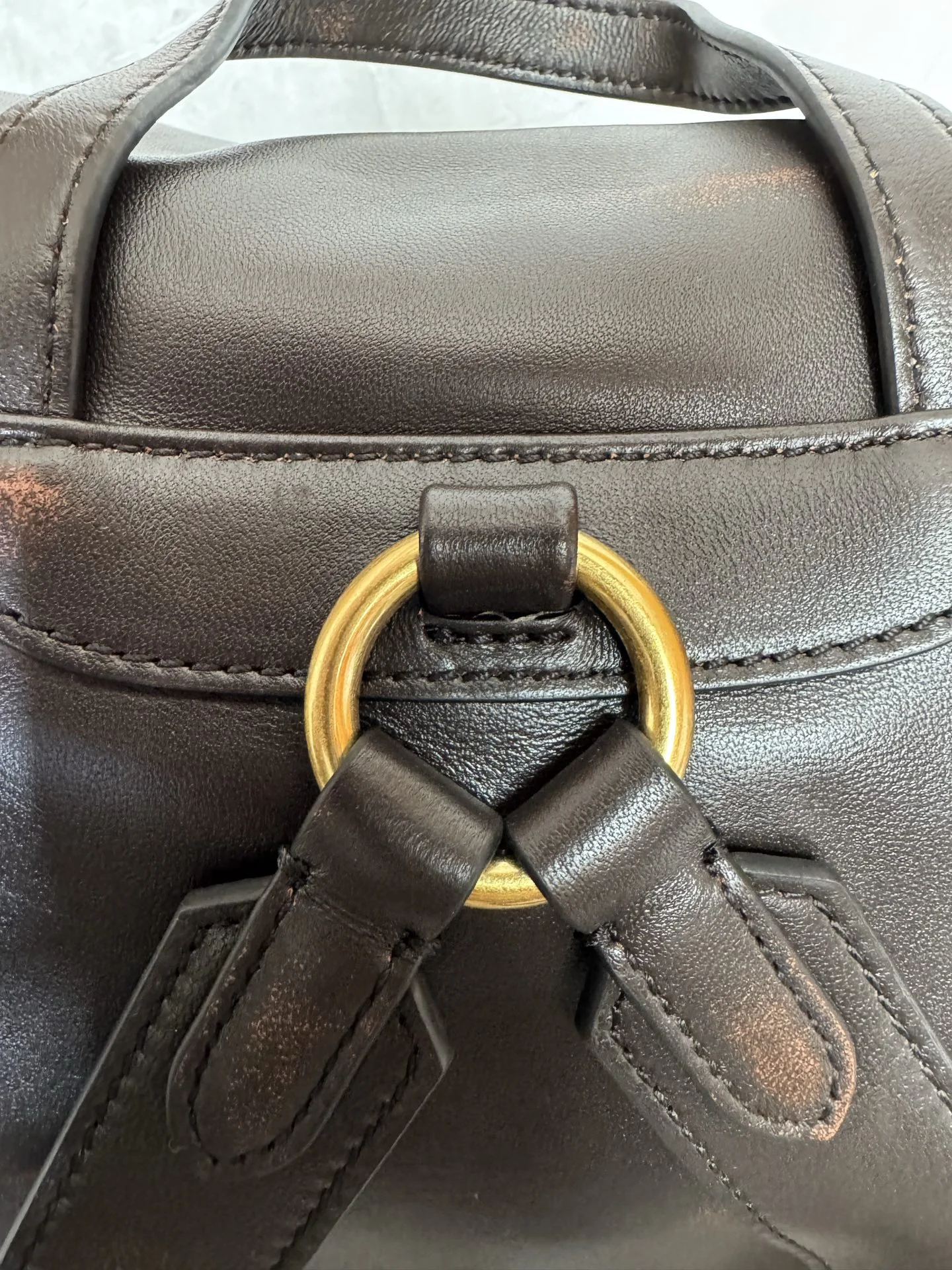 MIU MIU Backpacks Bags Brown-Gold 29.5X25X12.5CM I0010063219 - Image 6