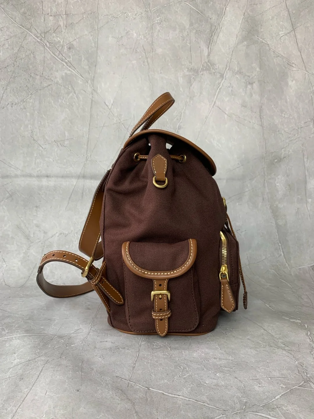 MIU MIU Backpacks Bags Brown-Tan 29.5X25X12.5CM G6010063250 - Image 4