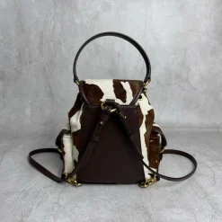 Alternative view of MIU MIU Backpacks Bags Brown-White 23X25X13CM I0010063209