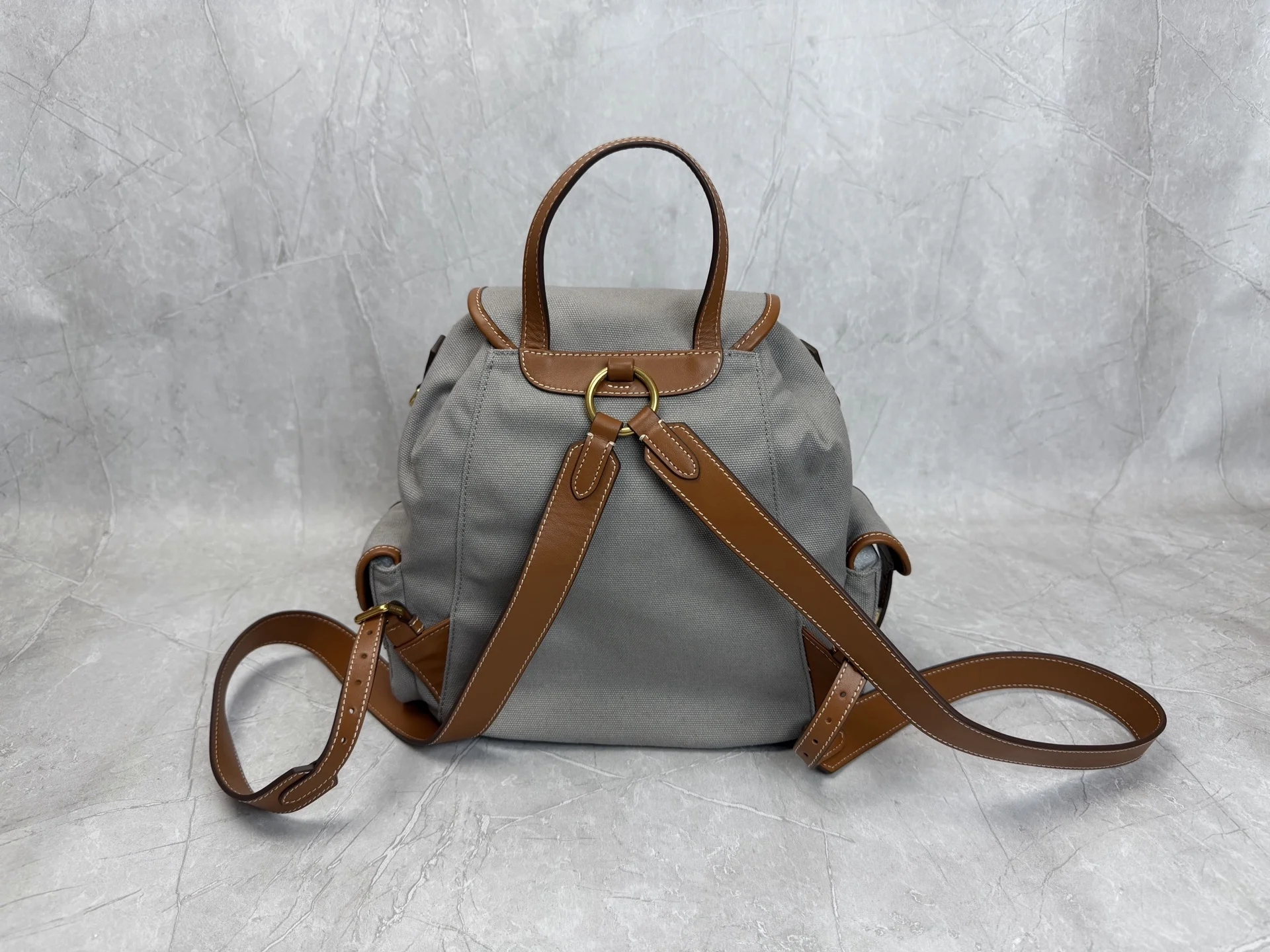 MIU MIU Backpacks Bags Grey-Brown 29.5X25X12.5CM G6010063296 - Image 3