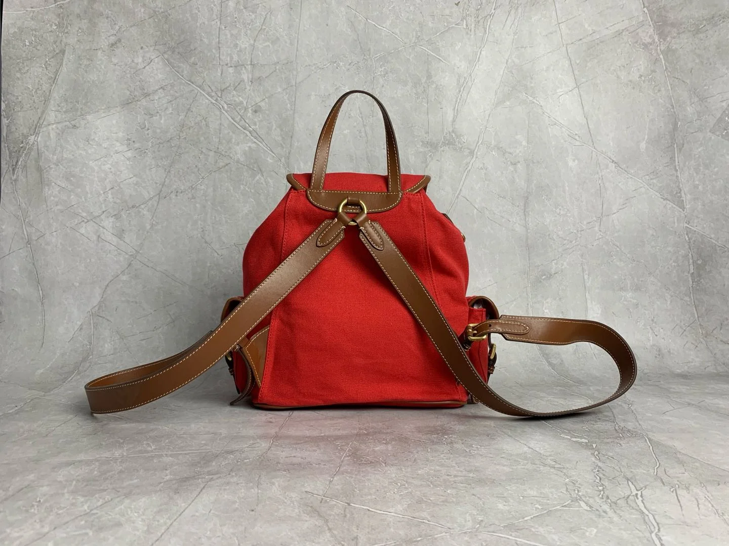 MIU MIU Backpacks Bags Red-Brown 29.5X25X12.5CM G6010063268 - Image 2