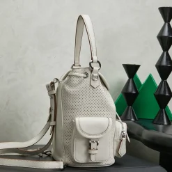Alternative view of MIU MIU Backpacks Bags White-Brown 22X18X11.5CM I5010061056