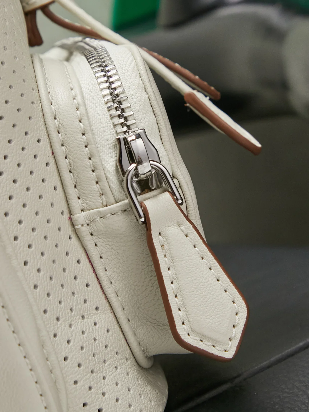 MIU MIU Backpacks Bags White-Brown 22X18X11.5CM I5010061056 - Image 9
