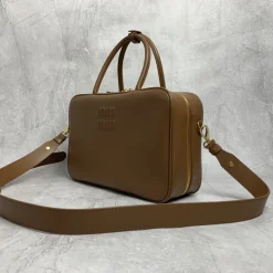 Alternative view of MIU MIU Briefcases Bags Brown-Gold 34.5X12X23CM H6010062797