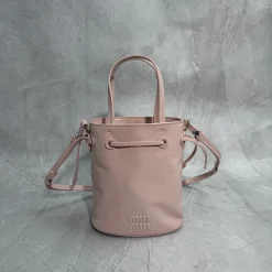 MIU MIU Bucket Bags Pink 15X18X8CM E0010060090