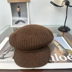 Alternative view of MIU MIU Caps Brown-Gold E210071338