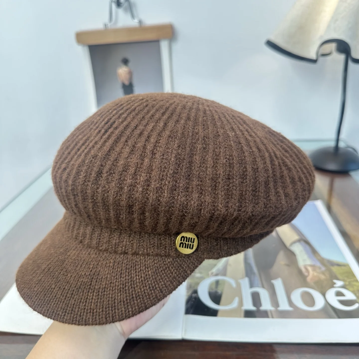 MIU MIU Caps Brown-Gold E210071338 - Image 6