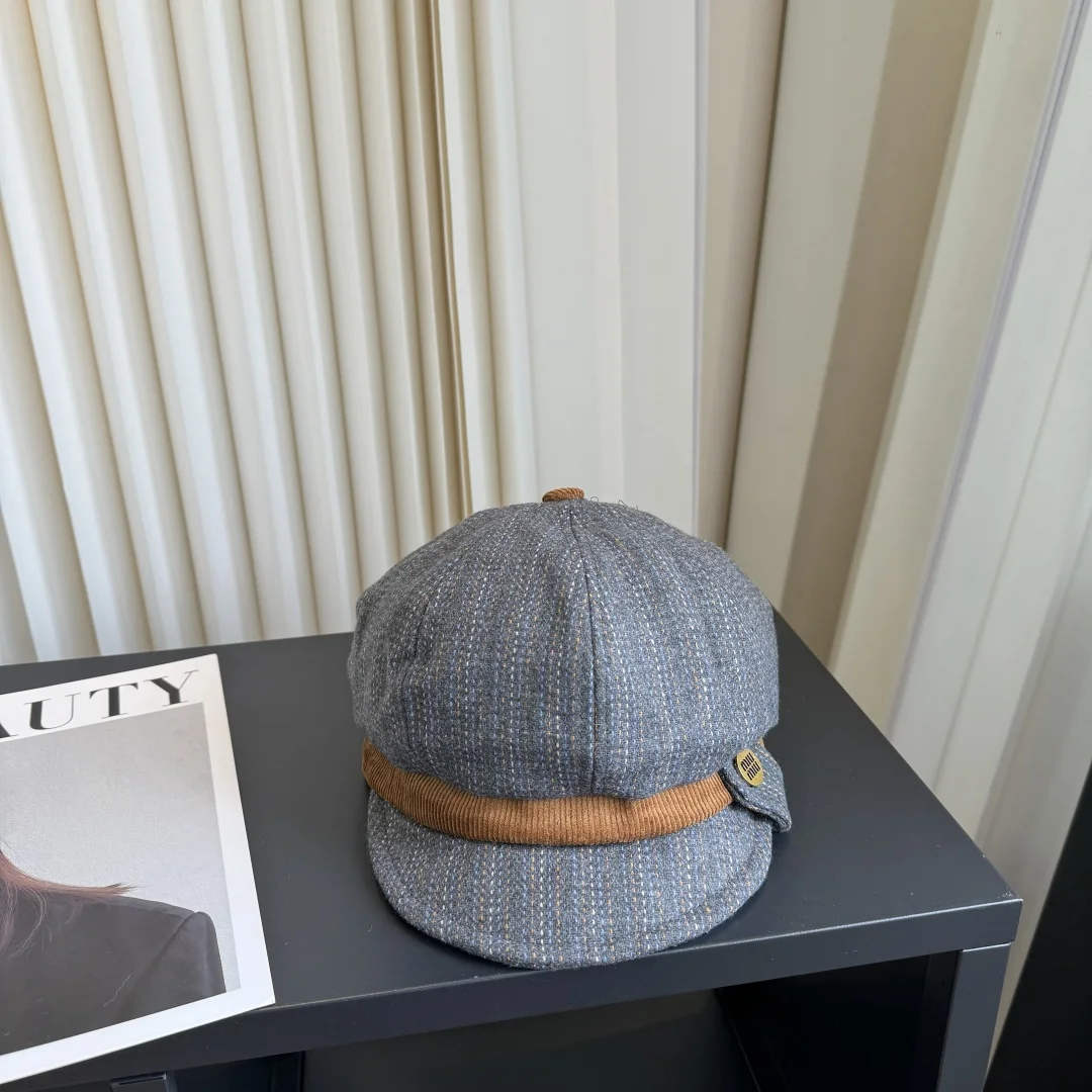 MIU MIU Caps Gray-Brown E510072751
