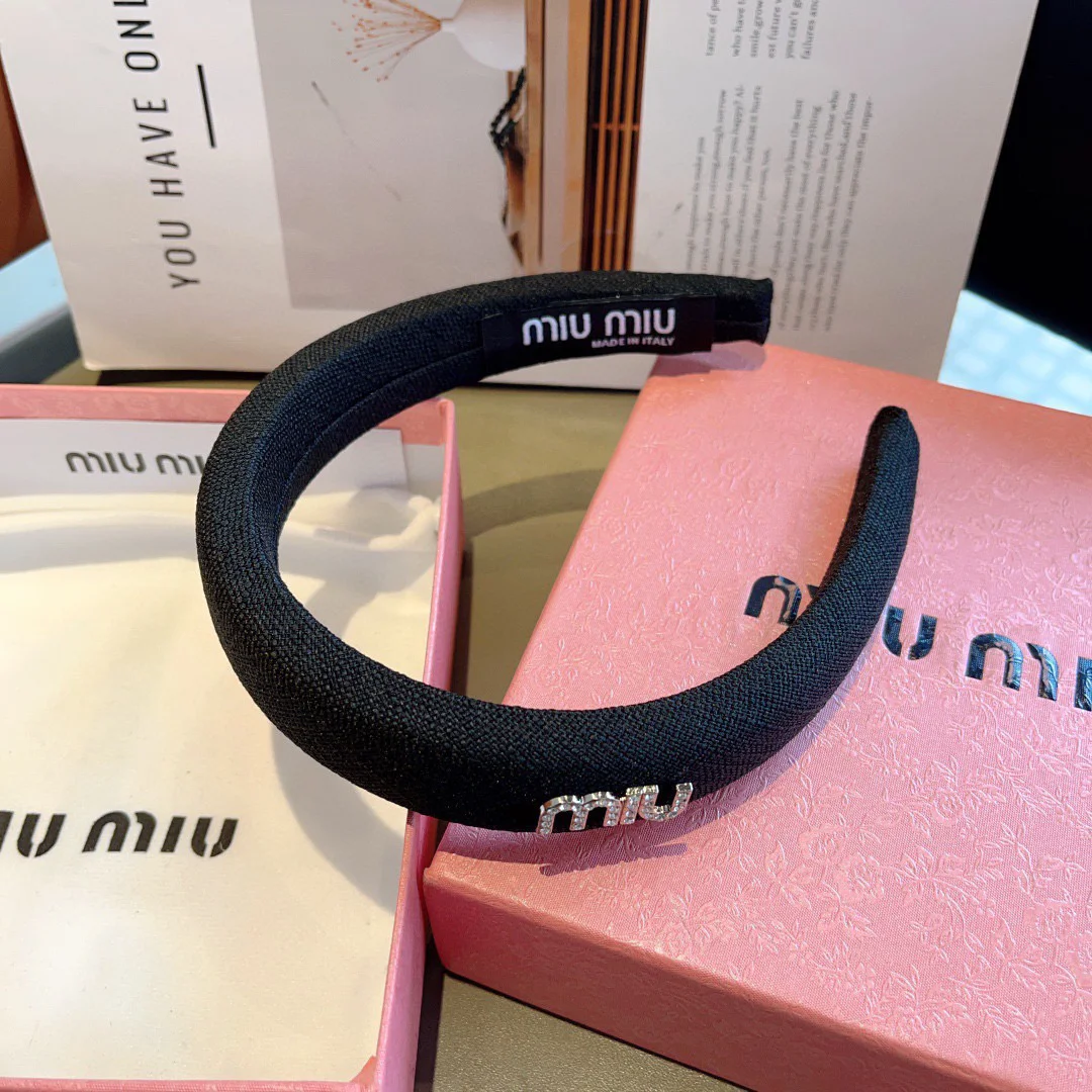 MIU MIU Hair Accessories Black-Silver One Size D510073445 - Image 5