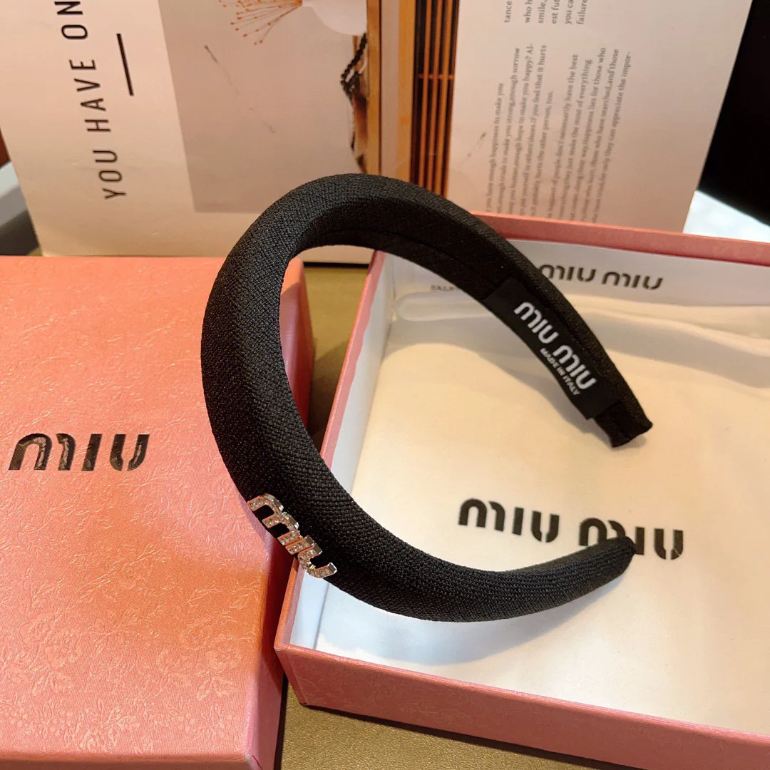 MIU MIU Hair Accessories Black-Silver One Size D510073445 - Image 7
