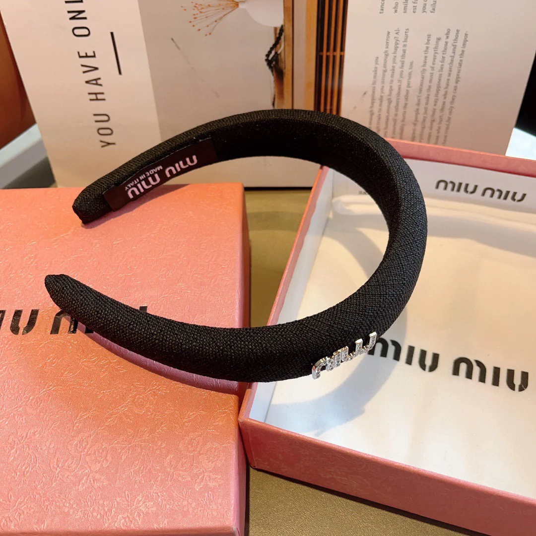 MIU MIU Hair Accessories Black-Silver One Size D510073445 - Image 8
