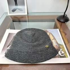 MIU MIU Hats Gray-Gold D510071343