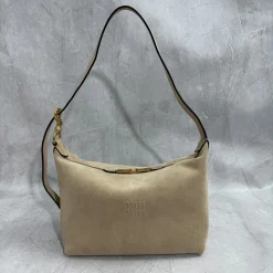 MIU MIU Shoulder Bags Beige-Gold 28X21.5X13CM G2010061583