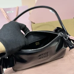 Alternative view of MIU MIU Shoulder Bags Black 22X13X6CM E8010063346