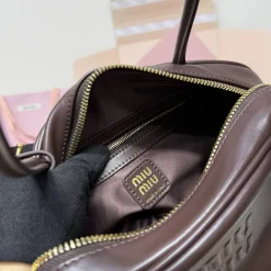 Alternative view of MIU MIU Shoulder Bags Brown-Gold F8010063154
