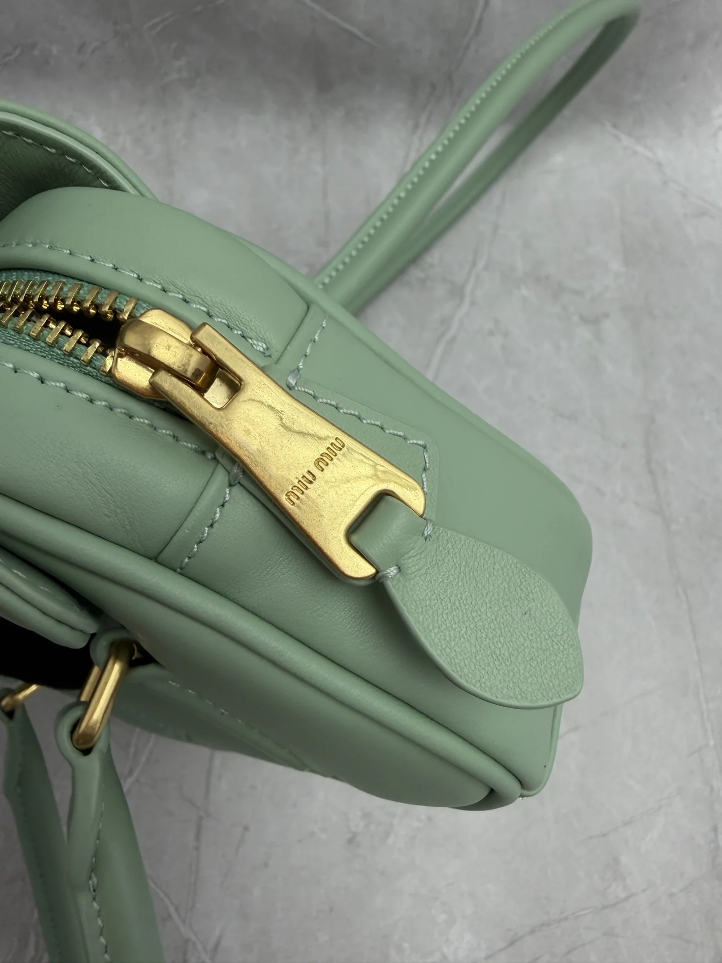 MIU MIU Shoulder Bags Green-Gold 24X11.5X5CM G3010060170 - Image 7