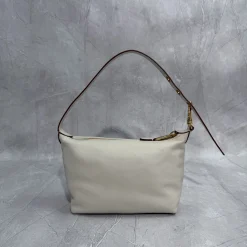Alternative view of MIU MIU Shoulder Bags Lambskin Leather White-Gold One Size E0010060293