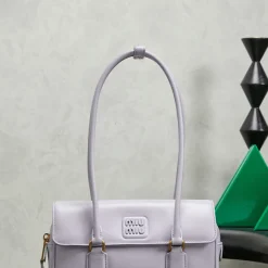 MIU MIU Shoulder Bags Lavender-Gold 24X11.5X5CM G3010060915