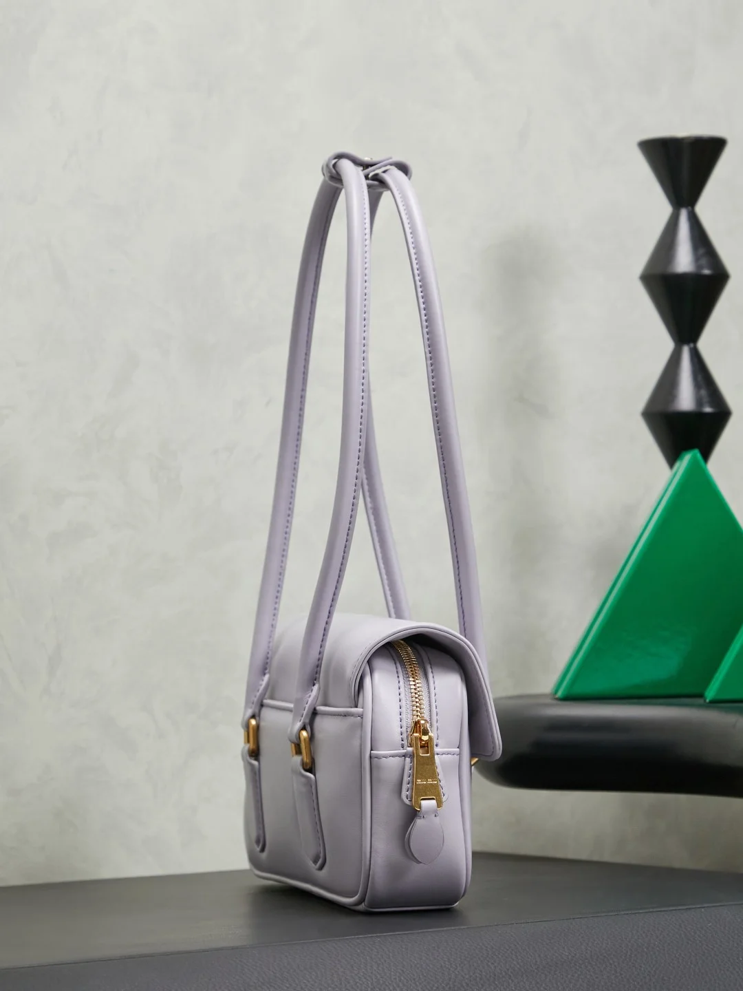 MIU MIU Shoulder Bags Lavender-Gold 24X11.5X5CM G3010060915 - Image 3